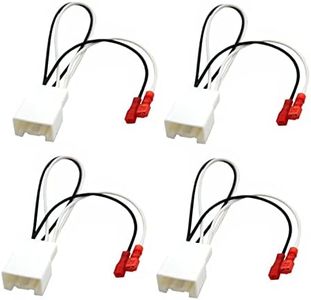 4 Pack 72-5602 Car Replacement Door Speaker Wiring Harness Plug Connector for 2011-2021 Ford F-150 Fusion Escape Focus Bronco Mustang Mondeo MK4 Mazda 2 3 6 CX5 Cable Plug Speakers Harness