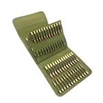 Tactical Molle 100 Rounds Rifle Pistol Bullet Cartridge Bandolier Ammo Ammunition Shell Carrier Holder Case Magazine Pouch for 7.62x39mm .38 .380 9mm .270 .357 30-30 .410 6.5 Creedmoor.