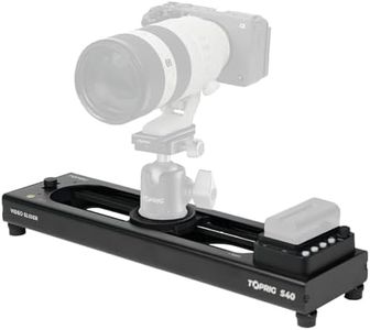 Accsoon Toprig S40 Slider per Fotocamera Motorizzato 15,7"/40cm, lega di alluminio Tramite Pulsante o Controllo APP Bluetooth, Time Lapse, Focus Shot, Panoramica a 120°, per Fotocamera, DSLR, etc.