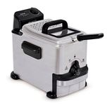 Tefal Compact Deep Fryer Oleo Clean, 2L Oil Capacity, Easy Cleaning, Oil Filtration System, Oil Storage Box, Stainless Steel, Semi Pro Fryer, Chips, Fried Chicken, 1500W FR701640