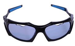 Python Full Framed (Blue Lense/Black Frame) Racquetball Eye Protection (Pickleball, Squash) (Eyewear, Goggle, Eyeguard)