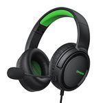 BINNUNE Gaming Headset with Microphone for Xbox Series X|S Xbox One PS4 PS5 PC, Gamer Headphones with Mic Casque for Xbox 1 PlayStation 4|5