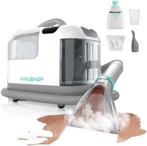 HAUSHOF Steam Portable Carpet and Upholstery Cleaner Machine, Instant Heating Portable Carpet Cleaner with Steam&HotWater&Cold Water System, Steam Cleaner for Carpets, Cars, Furniture, Couch