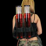 YIYIBYUS Dual Tank Backpack Drink Dispenser Portable Dual Barrel Beverage Liquid Liquor Beer Backpack Dispenser 3+3 Liter