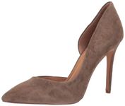 Jessica Simpson Womens Prizma 8 Suede Pumps D'Orsay Heels Taupe 10 Medium (B,M)