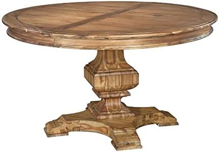 Hekman Furniture Wellington Hall Dining Table - Hand Turned Pedestal Base, One Leaf Extension & Warm, Rich Wooden Finish Versatile, Elegant Choice for Rustic, Transitional, or Formal Dining Rooms