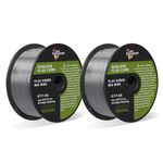 haxiaoer 1.0MM 2.0KG Flux Core Welding Wire 2 Pack,E71T-GS Gasless MIG Welding Wire Mild Steel for Reduced Splatter and Better Corrosion Resistance
