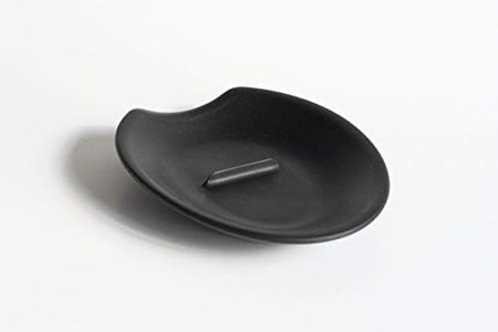 Crack'em Egg Cracker & Spoon Rest (Jet Black) - Perfectly Cracks Eggs & Contains Messes - Easy to Use & Clean - Great for Kids - Prevents Broken Yolks