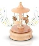 Carousel Music Box, Wooden Horse Mu