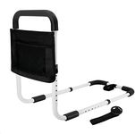 Jolitac Safety Bed Rail, Bed Assist Rail, Height Adjustable Bedside Handrail with Storage Pocket, Grab Bar for Disabled, Senior, Elderly, People in Need