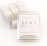 3 Pack Pumpkin Spice Scented Clean Natural Soy Wax Melts Tarts – Total 7.5 Oz. of Scented Wax Melts, Fall Scent, Gift Pack, Made in USA River Birch Candles