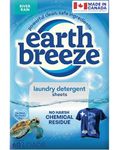 Earth Breeze Laundry Detergent Sheets River Rain - 60 Loads Eco Liquidless Soap - Travel-Friendly for Hot & Cold Cycles, Tackles Tough Stains & Odors - Gentle on Skin, 30 Ct