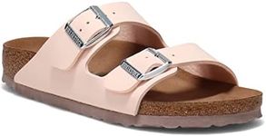 Birkenstock Unisex Arizona Vegan Sandal Light Rose Birkibuc 40 N EU Women's 9-9.5 US/Men's 7-7.5 US