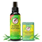 THEYE Mosquito Repellent Spray & Micro Spray Pack - 100% Natural Insect Repellent Spray (Deet Free), No Preservatives or Other Harmful Chemicals - Pump Spray 100ml + Micro Spray 18ml