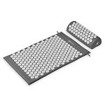 Gaiam Acupressure Mat and Pillow Set, Acupuncture Style Massage Mat & Pillow, Relief for Sciatic Nerve, Muscle Tension, Fibromyalgia, Neck, Shoulder & Back Pain, Migraine & Headaches and Insomnia