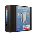 Staples Better Binder Heavy-Duty View, Black, 1000-Sheet Capacity, 5" (Ring Diameter)