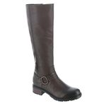 Clarks Women's Hearth Rae Knee High Boot, Dark Brown Leather, 3 UK