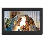 Atatat Digital Photo Frame with IPS Screen - Digital Picture Frame with 1080P Video, Music, Photo, Auto Rotate, Slide Show, Remote Control, Calendar, Time, Support USB and SD Card (7 Inch Black)