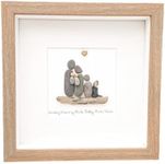 Family Pebble Art Picture Framed Pe