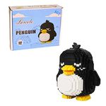 Larcele Micro Building Blocks Animal Set, DIY Mini 3D Building Toy Bricks,1499 Pieces KLJM-07 (Penguin)