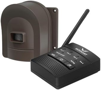 1/2 Mile Hosmart Driveway Alarm Wireless Sensor System & Driveway Sensor Alert System Weatherproof Security Outdoor Motion Sensor & Detector &Protect Outdoor/Indoor Property