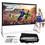 Elite Screens OMS100H2 110-Inch 4K Ultra HD Ready Portable Foldaway Movie Theatre Projector Screen - Cine White