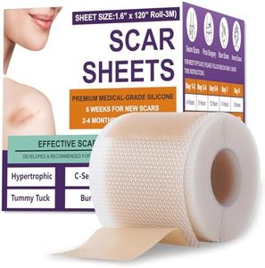 Silicone Scar Sheets,Silicone Scar Tape,Scar Tape for Surgical,C-Section,Tummy Tuck,Keloid(1.6"X 120" Roll-3M) Keloid Bump Removal