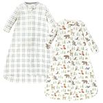 Hudson Baby Unisex Baby Cotton Long-Sleeve Wearable Sleeping Bag, Sack, Blanket, Forest Animals, 3-9 Months