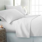 Knight Kavalier Bedsheet for Queen Bed - 3 PCs Egyptian Cotton 500 Thread Count Bed Sheet Set - White Bedding Set - Durable, Ultra Soft, Hotel Quality, Export Finish Luxurious Sheets