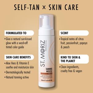 St Moriz Instant Tanning Mousse Medium – 200ml Self Tan