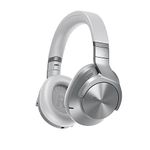 Technics EAH-A800E-S Wireless Headphones, Over Ear Multipoint Bluetooth Earphones With Noise Cancelling and Microphone, Ergonomic Fit, Up to 50 Hours Playtime, Easy Connection, Folding Design, Silver