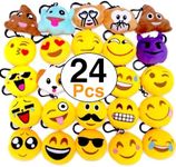 OHill 24 Pack Emoticon Plush Mini P