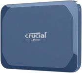 Crucial X10 8TB External Portable SSD Drive - Up to 2100MB/s, USB-C 3.2 Gen2, IP65 Water and Dust Resistant, External Solid State Drive, Matte Blue - CT8000X10SSD9-02