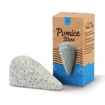 NIMXY Pumice Stone for Feet and Hands 1 Pc – Feet Hard Skin Remover – Foot Scrubber for Dead Skin Removal – Natural Foot File and Callus Remover for Skin Exfoliation (Grey)