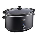 Cooks Professional Slow Cooker | Slow Cookers with Glass Lid & 2 Heat Settings | Including Keep Warm Function | One Pot Cooker for Large Family | 8 Litres