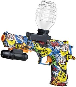 Anstoy Electric Gel Gun Blaster, Automatic Gel Ball Blaster with Goggles, Orby Toy with Sight for Outdoor Backyard Team Games, Rechargeable Splat Toy, for Ages 14+ - Angry