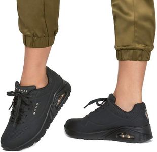 Skechers Women’s Uno Stand on Air Trainers, Black – Size 6 UK