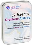 52 Essential Gratitude Attitude: Journal & Conversation Cards to Boost Mood & Mindset - Empowering Prompts, Self-Help Affirmations, and Insightful Quotes - by Harvard Educator for Kids & Adults