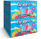 Flavorice Freezer Pops, 1.5oz Fat Free Ice Pops, Fruity Flavors (12 Boxes, 16 - 1.5 oz pops per box), 192 total Freezer Pops