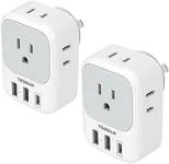 Australia Plug Adapter, TESSAN Aust