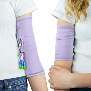 Mighty Well PICCPerfect PICC Line Cover: Soft Touch Double Layer PICC Line Arm Cover | Solid Lavender, X-Large