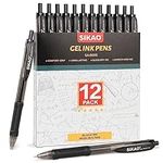 Sikao Black Gel Pens 12 Pack Black 