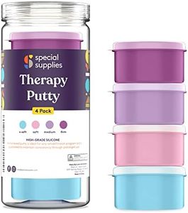 Special Supplies Therapy Putty for Kids and Adults - Resistive Hand Exercise Stress Relief Therapy Putty Kit, Set of 4 Strengths, Three Ounces of Each Putty