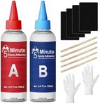 GDDP 5 Minute Epoxy Glue 8.8oz, Tough Durable Clear Epoxi Adhesives Fast Repair, 2 Part Epoxy Glue Quick Cure Clear for Metal, Wood, Plastic, Glass, Cerami