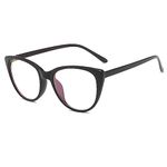 TECH-LINE-DIRECT FASHION ACCESSORIES Women Spectacle frame Cat Eye Glasses clear lens Optical Eyeglasses New Eyewear (Black Frame + Clear Lens)