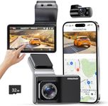 Dash Cam Front and Rear, Built-in W