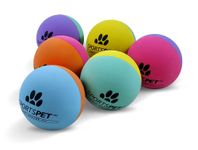 SPORTSPET High Bounce Natural Rubber Dog Balls (6 Pack High Bounce) (60mm)