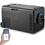 BODEGACOOLER 12 Volt Car Refrigerator, Portable Freezer APP Control, 40Quart (38L) Car Fridge -4℉-68℉, Electric Cooler 12/24V DC 100-240V AC for Outdoor, Truck, RV, Vehicles, Camping, Travel