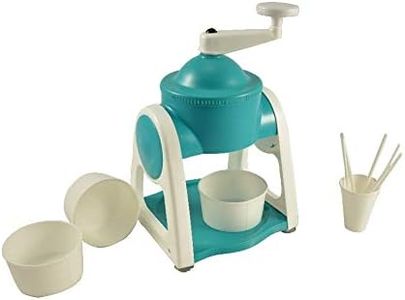 Sadagun Handheld Ice Gola Maker Machine with Plastic Bowl Cup Glass and Stick