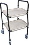 Aidapt Sturdy Height Adjustable Strolley Trolley with Easy Removable Trays Ideal for Transferring Meals, Dinner, Tea etc